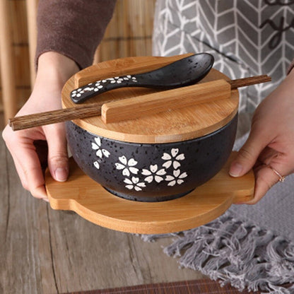 Traditional Japanese Handpainted Ramen Bowl Set - Bowls from Dear Cece - Just £29.99! Shop now at Dear Cece