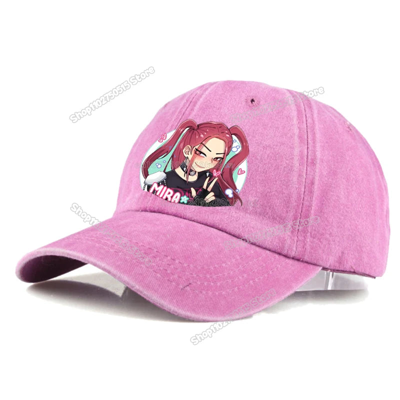 KPop Demon Hunters Retro Washed Baseball Cap