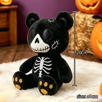 Skeleton Bear Plush Toy | Gothic Skull Teddy Halloween Collectible