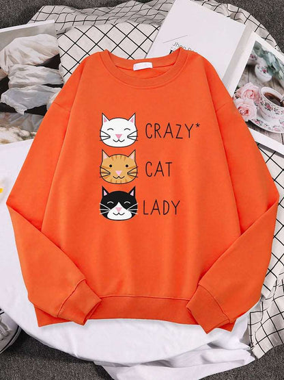 Crazy Cat lady Crew Neck Jumper - Knitwear from Dear Cece - Just £22.99! Shop now at Dear Cece