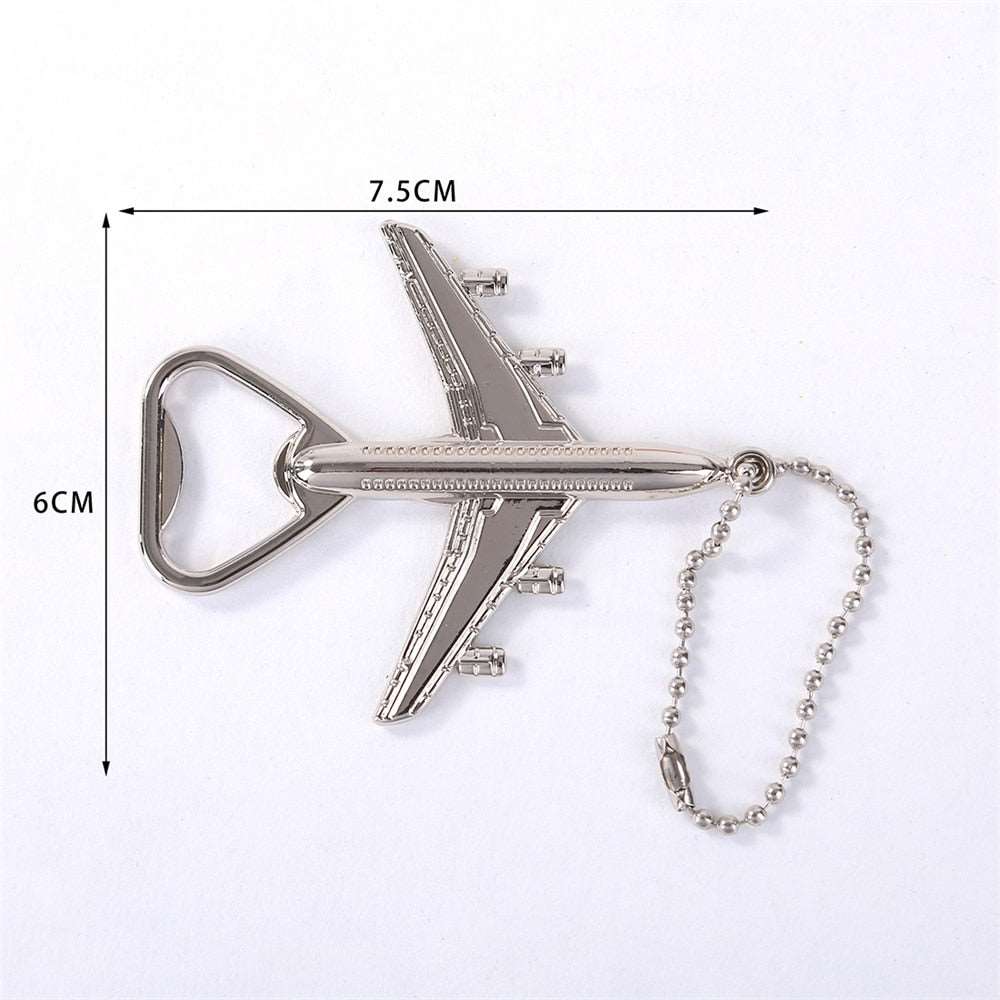 Aeroplane Beer Bottle Opener Keyring - Keychains from Dear Cece - Just £6.99! Shop now at Dear Cece