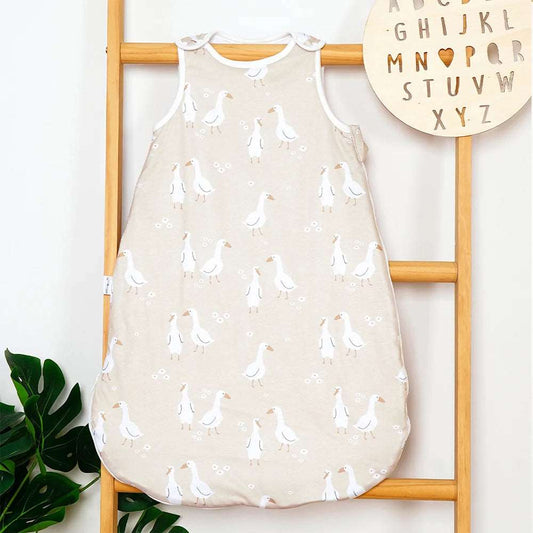 Beige geese baby sleeping bag