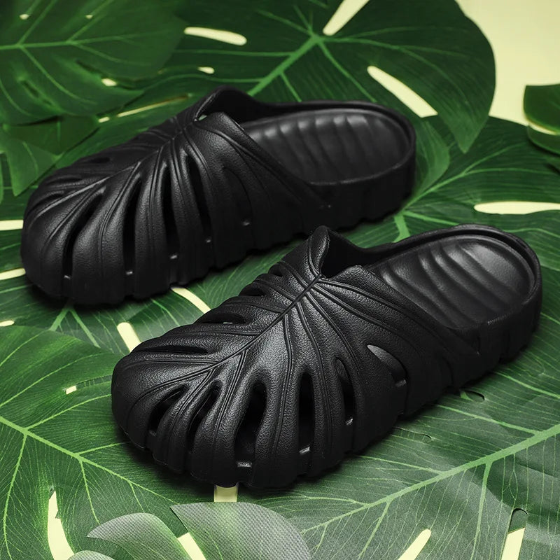 Monstera Cheese Plant Sliders - slippers from Dear Cece - Just £24.99! Shop now at Dear Cece