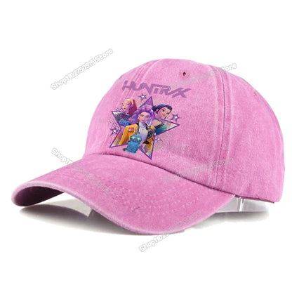 KPop Demon Hunters Retro Washed Baseball Cap