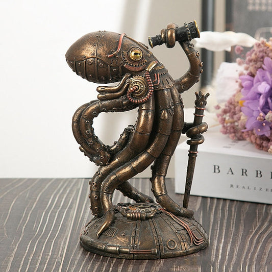 Resin Steampunk Kraken Figurine - Ornaments from Dear Cece - Just £34.99! Shop now at Dear Cece