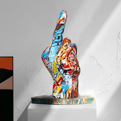 Graffiti Middle Finger Desktop Ornament