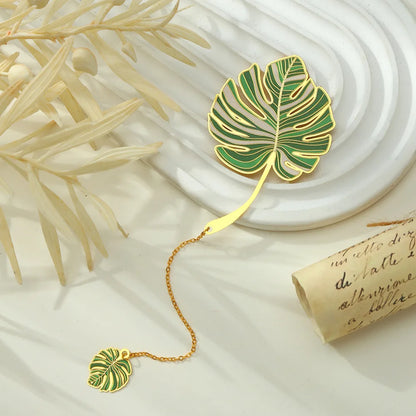 monstera cheese plant bookmark. Gift for plant lovers, gift for book lovers