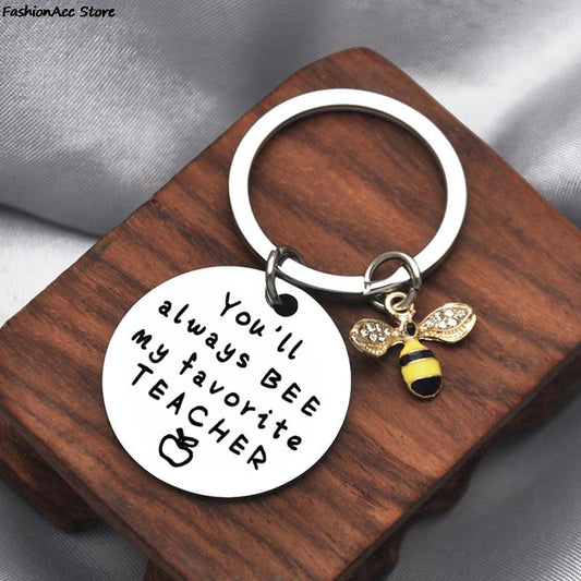 You'll Always Be My Favorite Teacher Keychain - Keychains from Dear Cece - Just £5.99! Shop now at Dear Cece