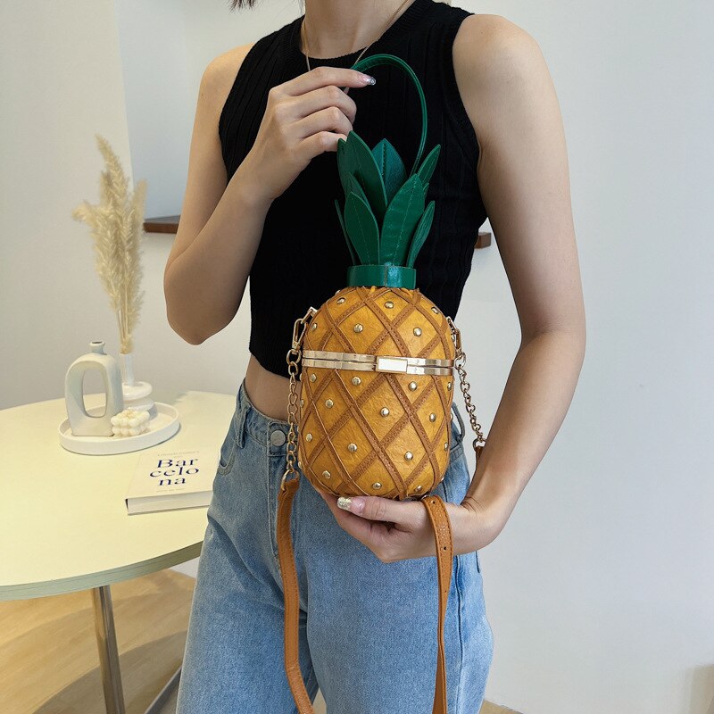 Pineapple Design Cross Body Shoulder Bag - Bags from Dear Cece - Just £39.99! Shop now at Dear Cece