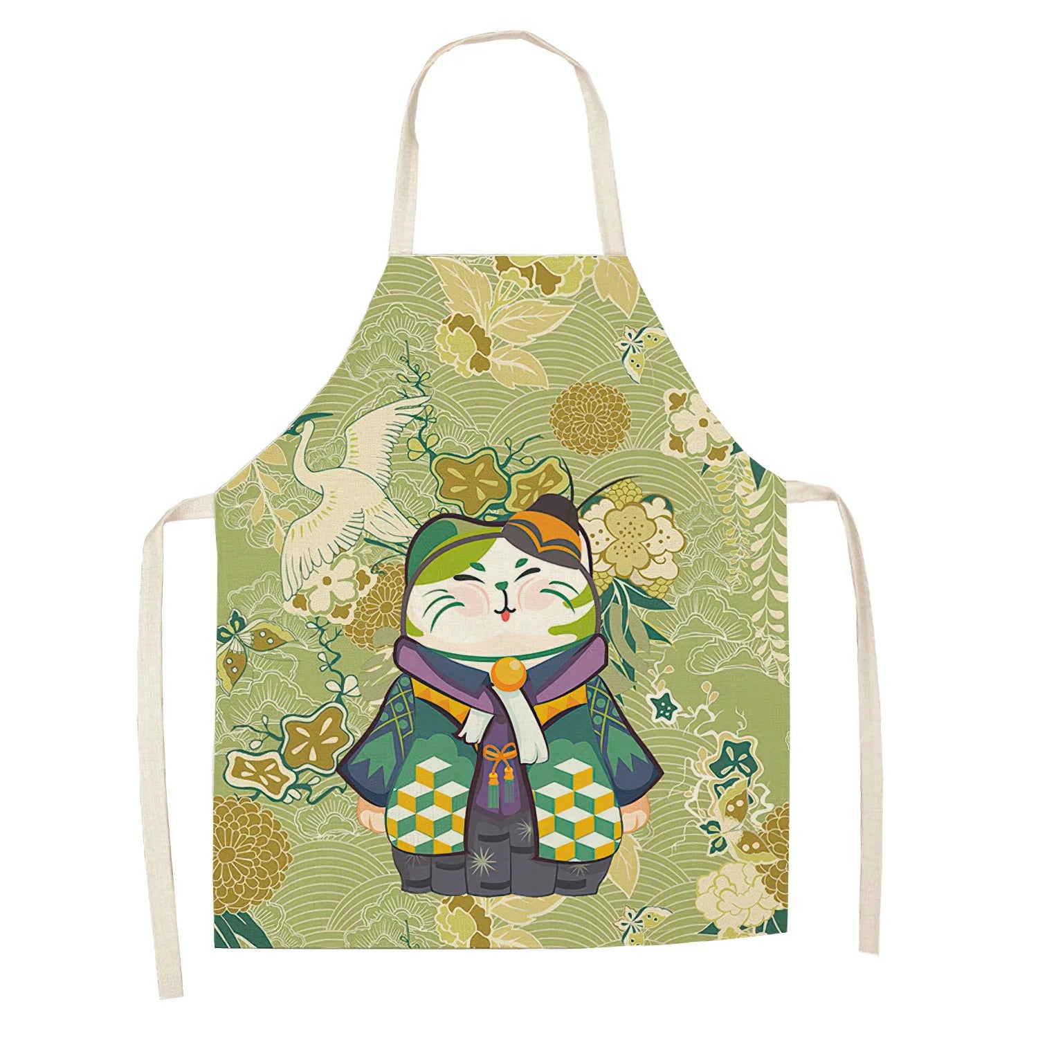 Japanese Lucky Cat Sushi Apron - Apron from Dear Cece - Just £16.99! Shop now at Dear Cece