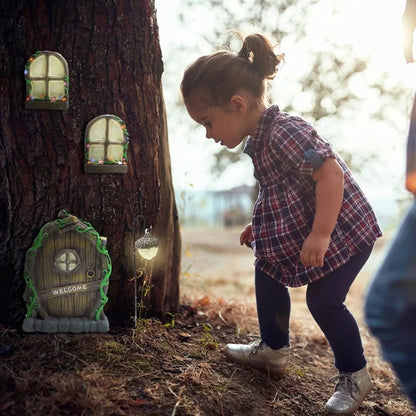 Miniature Garden Fairy Door Set - Outdoor Decorations from Dear Cece - Just £19.99! Shop now at Dear Cece