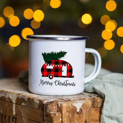 christmas campervan mug