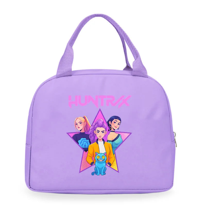 Kpop Demon Hunters Cartoon Lunch Bag