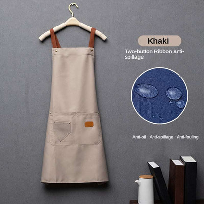 khaki apron