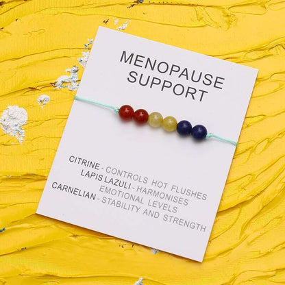 Menopause Support Natural  Crystal Healing Bracelet - Bracelets from Dear Cece - Just £8.99! Shop now at Dear Cece