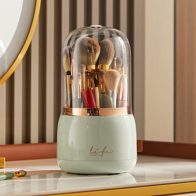 Rotating Makeup Brush Organiser - Storage Solutions from Dear Cece - Just £17.99! Shop now at Dear Cece