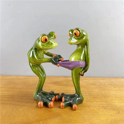 Resin French Frog Collectible Figurines - Home Decor from Dear Cece - Just £32.99! Shop now at Dear Cece