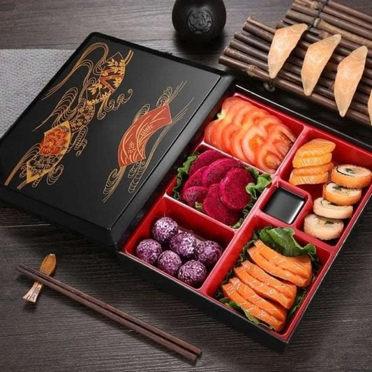Authentic Traditional Japanese Bento Box with lid