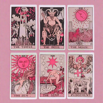 Pink Tarot Cards For Beginners. Mystic gifts from Dear Cece