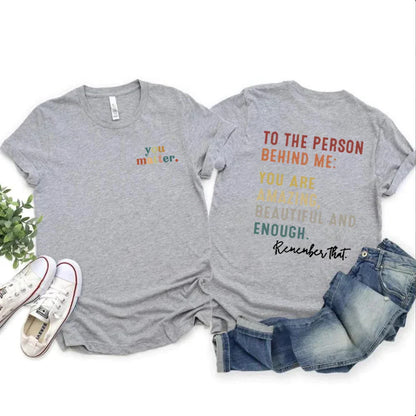 You Matter Positive Message Graphic T-Shirt - T Shirts from Dear Cece - Just £16.99! Shop now at Dear Cece