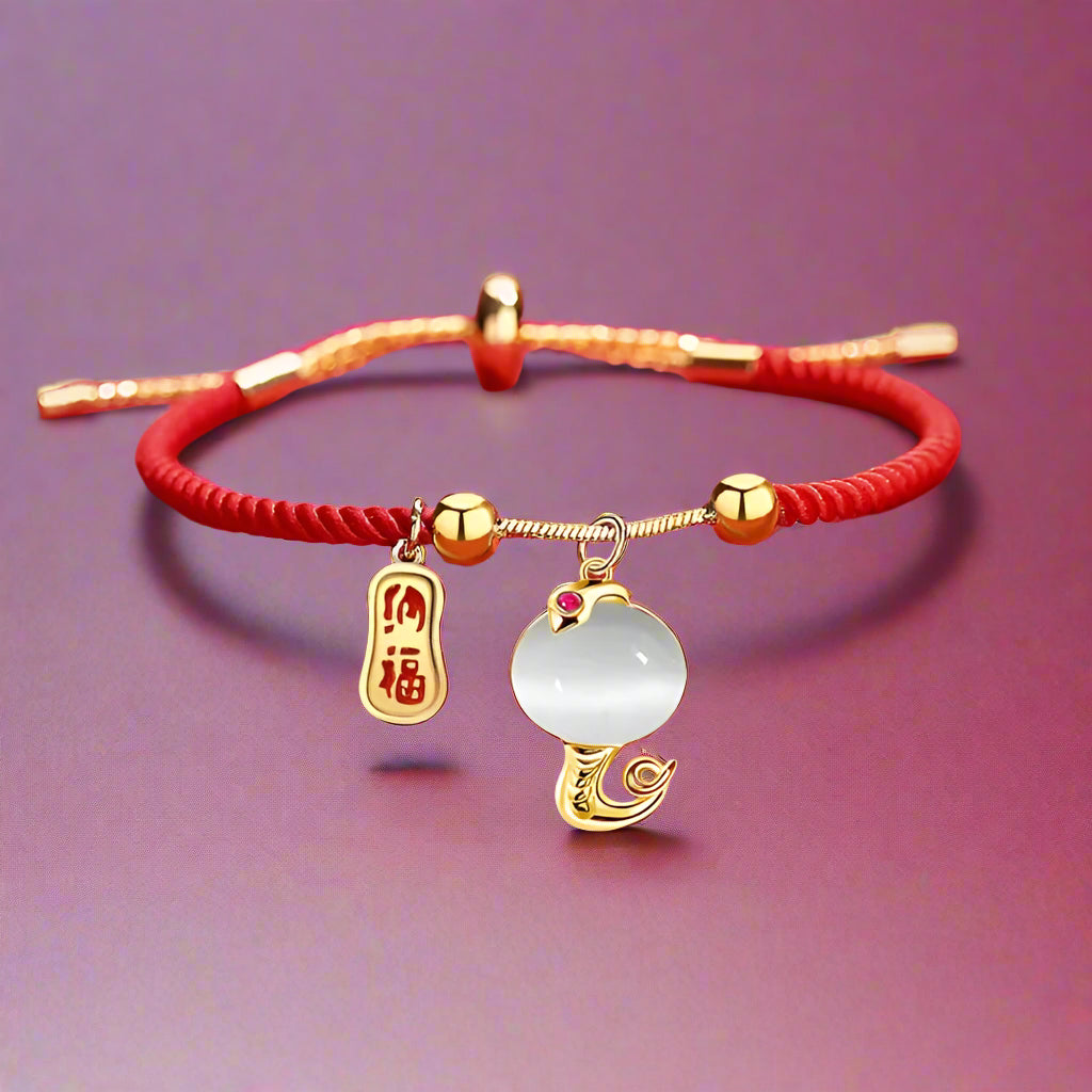 Year of the Snake 2025 Zodiac Lucky Rope Bracelet