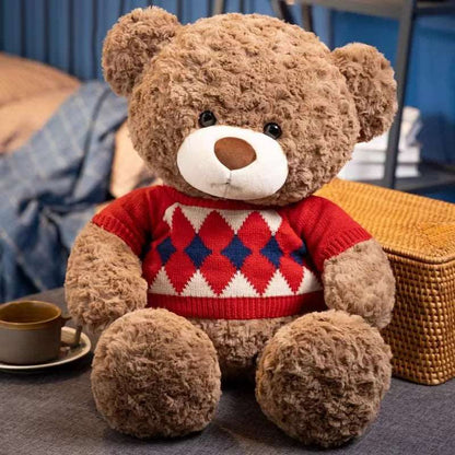 red Christmas Teddy Bear with Jumper