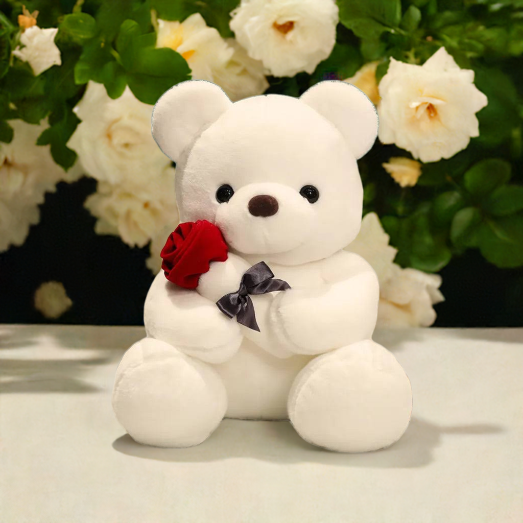 Teddy Bear with Roses Plush Toy