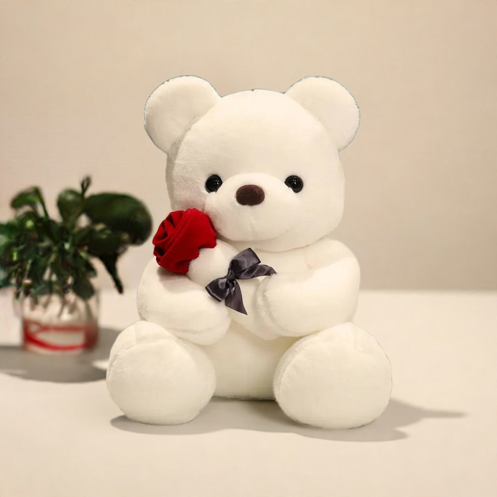 Teddy Bear with Roses Plush Toy