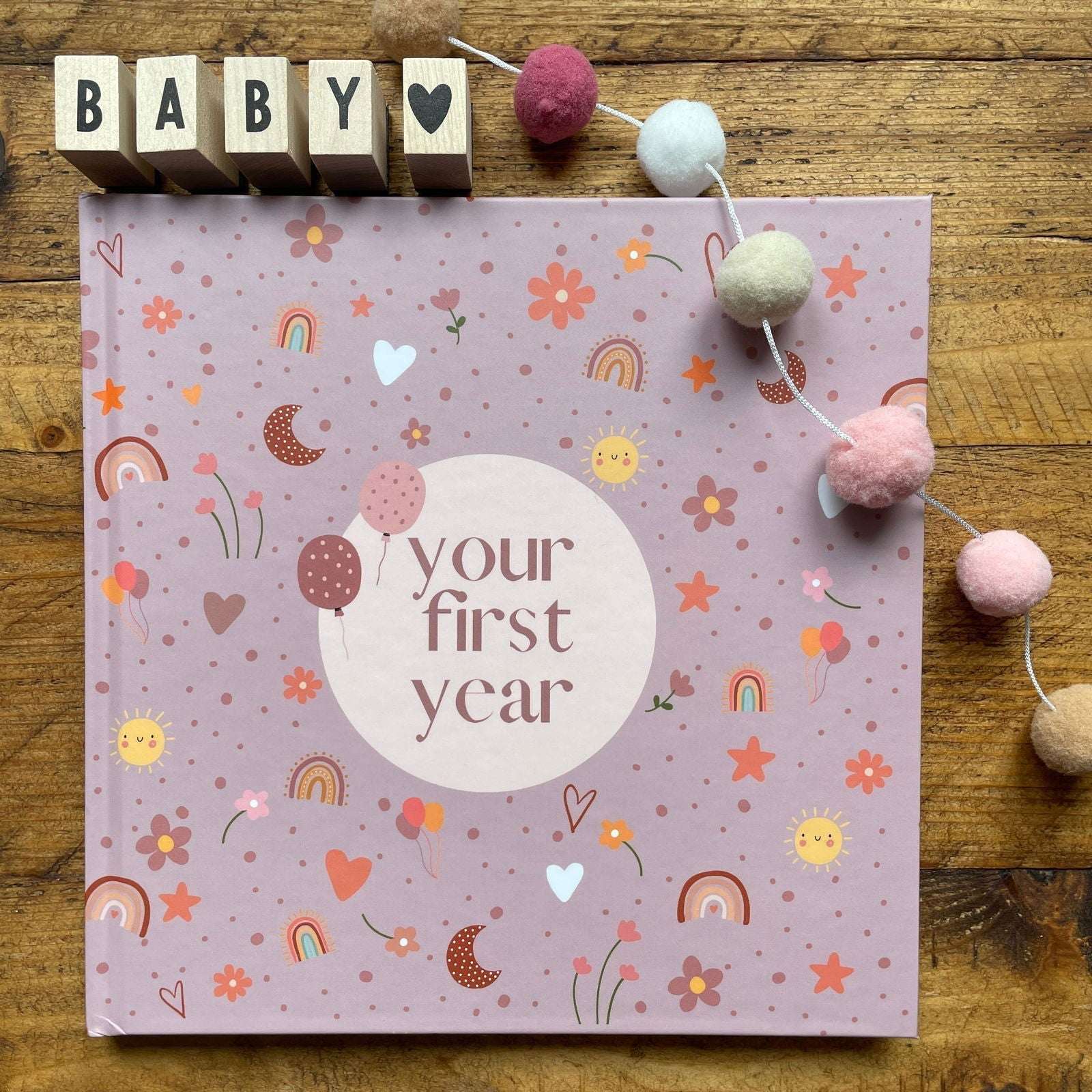 Your First Year Baby Memory Book | Baby Journal and Keepsake Gift for New Parents