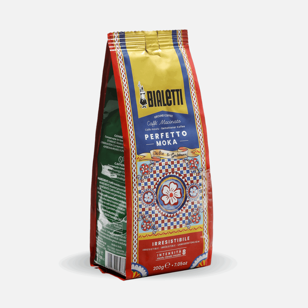 Bialetti coffee package on a white background