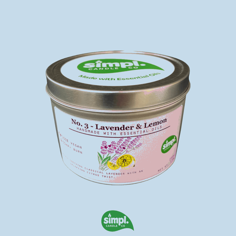Simpl Candle Co - Lavender & Lemon Vegan Candle