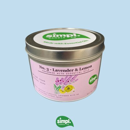 Simpl Candle Co - Lavender & Lemon Vegan Candle