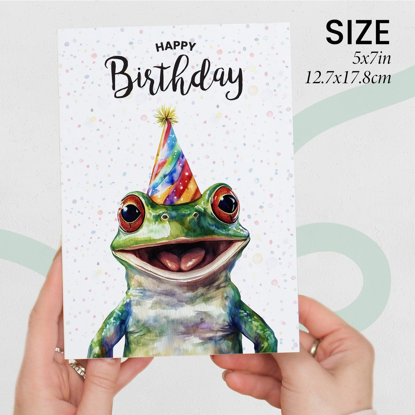 Postcard Prints Frog Birthday Card – A Little Leap of Joy