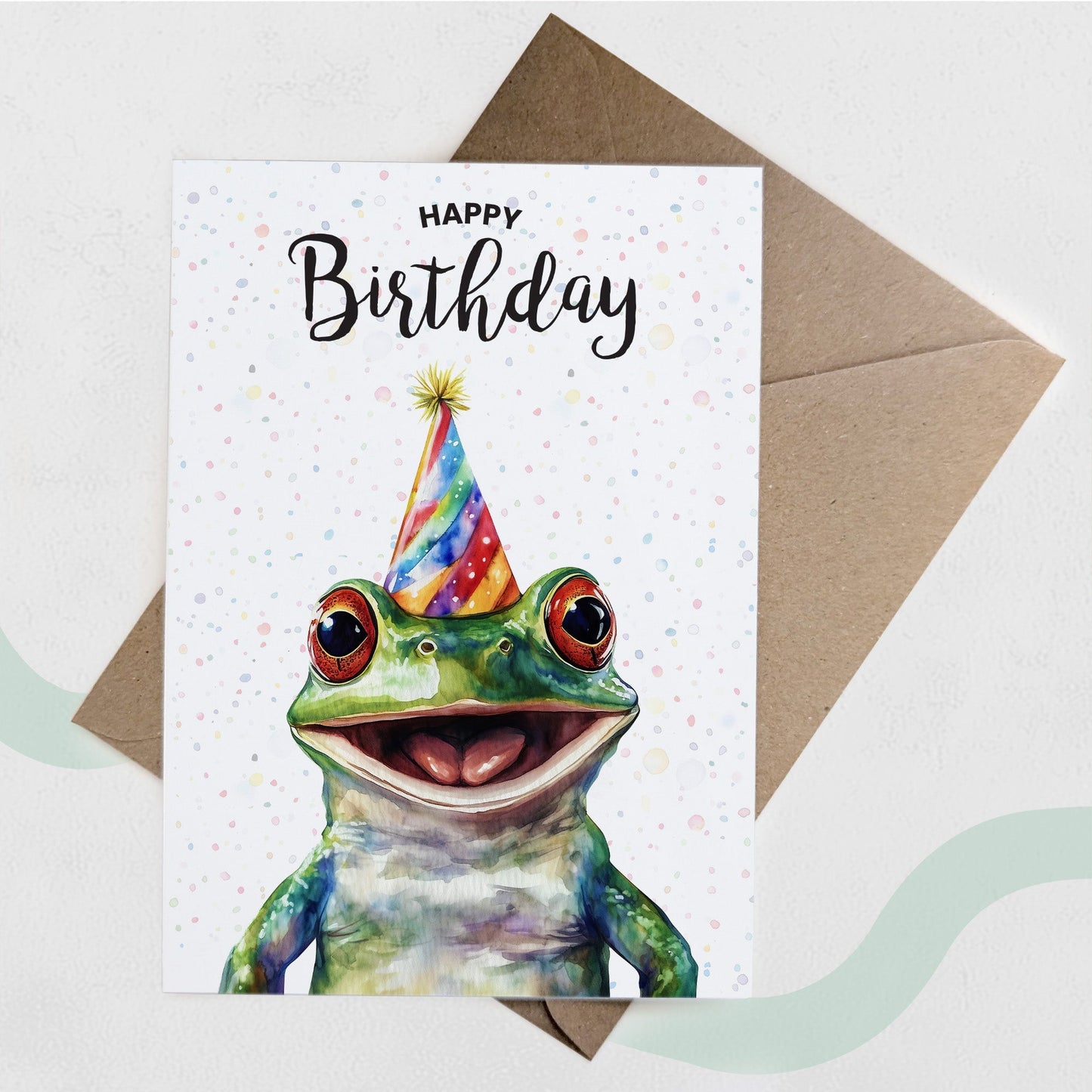 Postcard Prints Frog Birthday Card – A Little Leap of Joy