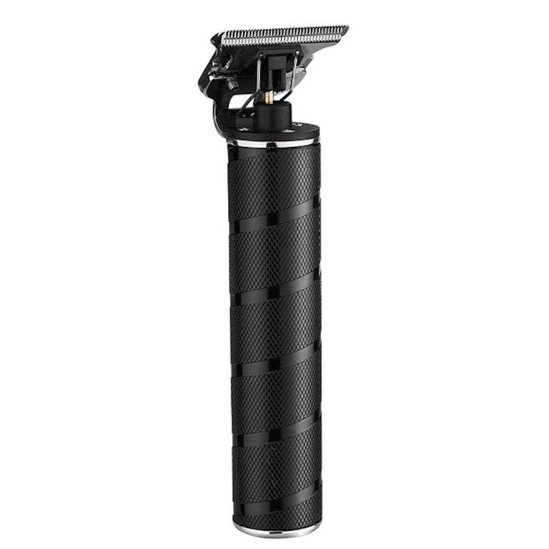 Black hair trimmer on a white background