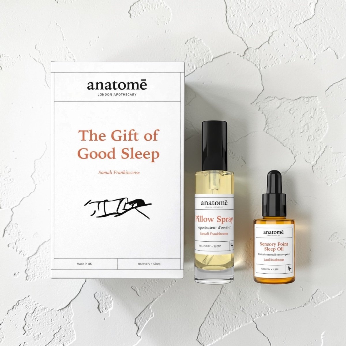 Anatomé skincare products on a textured white background