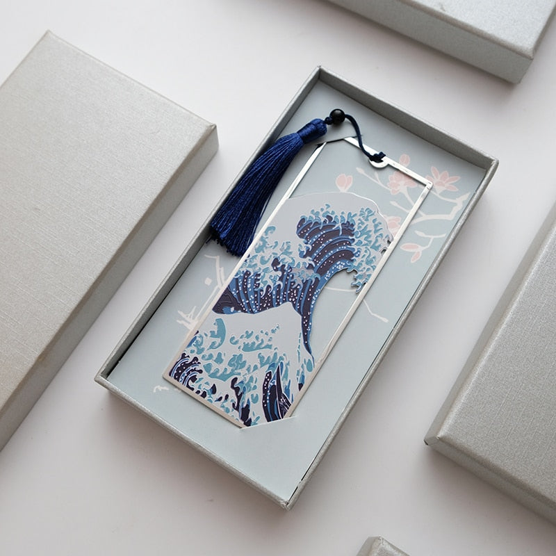 The Great Wave of Kanagawa Metal Bookmark - Bookmarks from Dear Cece - Just £14.99! Shop now at Dear Cece