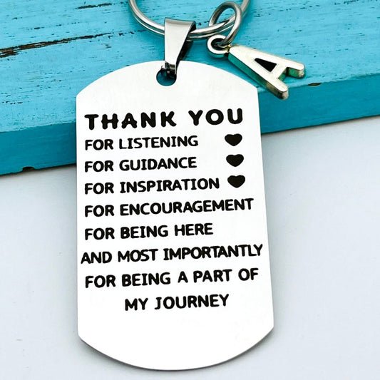 Personalised Thank You Gift Keychain for Teacher